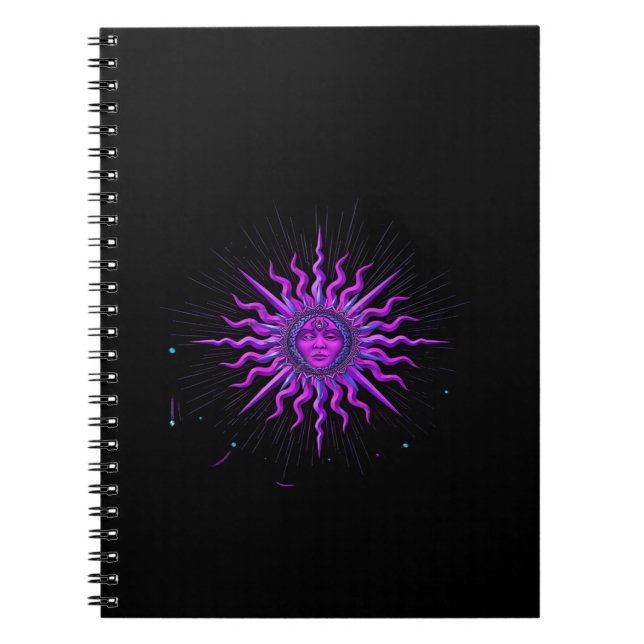 Sun - Whimsigoth Graphic Notebook (Front)