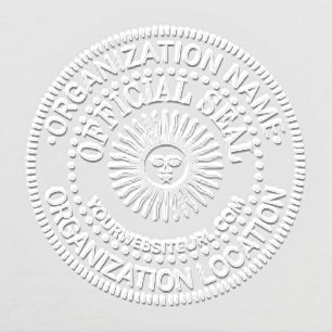 Sun With Face Generic Official Seal Name Loc URL Embosser