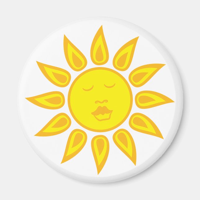 Sun with Face magnet (Front)