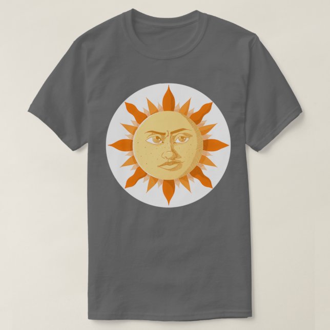 Sun with Face T-Shirt (Design Front)