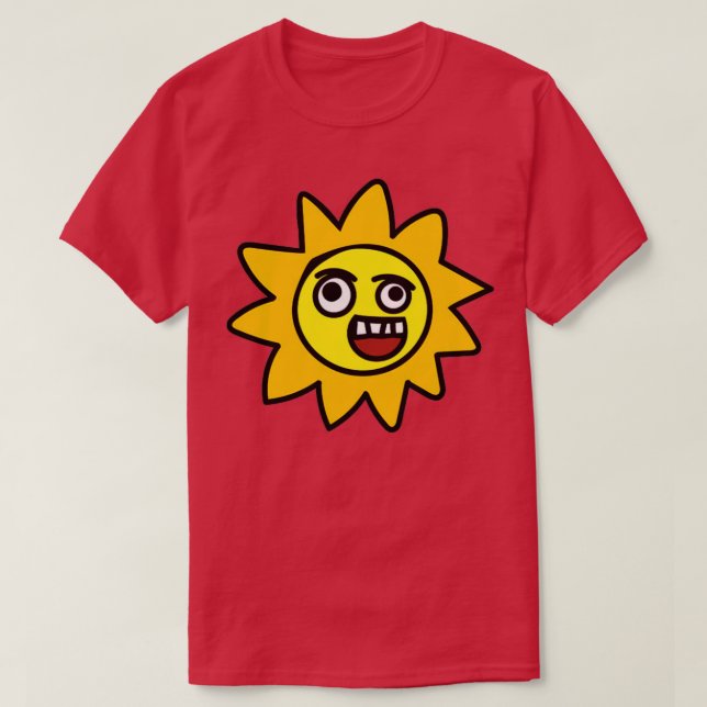 Sun With Face  T-Shirt (Design Front)