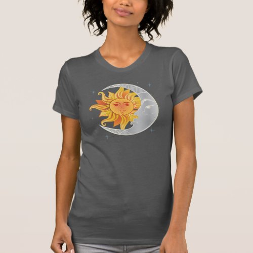 Sun with moon_graphic design T_Shirt T_Shirt