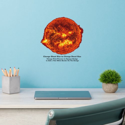 Sun with Solar Flares Real Photo Sol Wall Decal