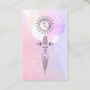 *~* Sun Woman Moon Nirvana Yoga Reiki Massage Business Card