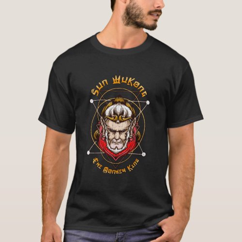 Sun Wukong Monkey King Chinese Myth For Wuxia Kung T_Shirt