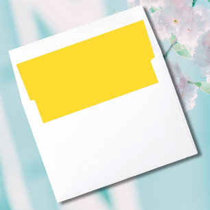 Sun Yellow brightness for cheerful celebrations Envelope Liner
