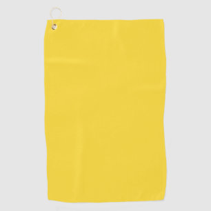 Sun Yellow Solid Color Classic Elegant Golf Towel