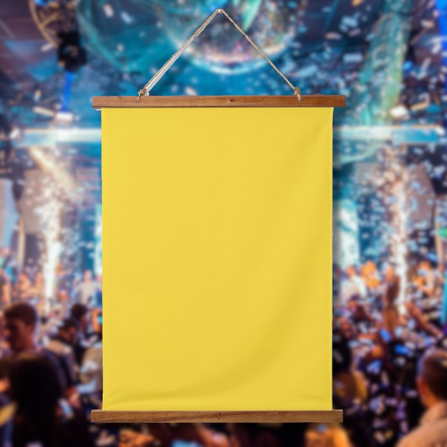 Sun Yellow Solid Color | Classic Elegant Hanging Tapestry (Creator Uploaded)