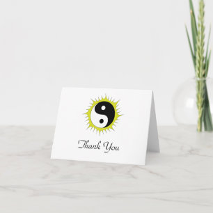 Sun Yin Yang Thank You Card