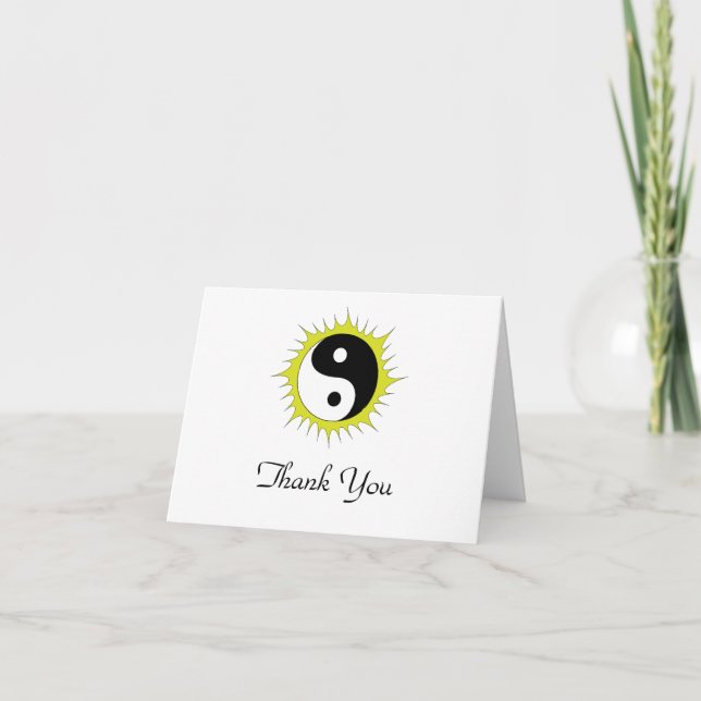Sun Yin Yang Thank You Card (Front)