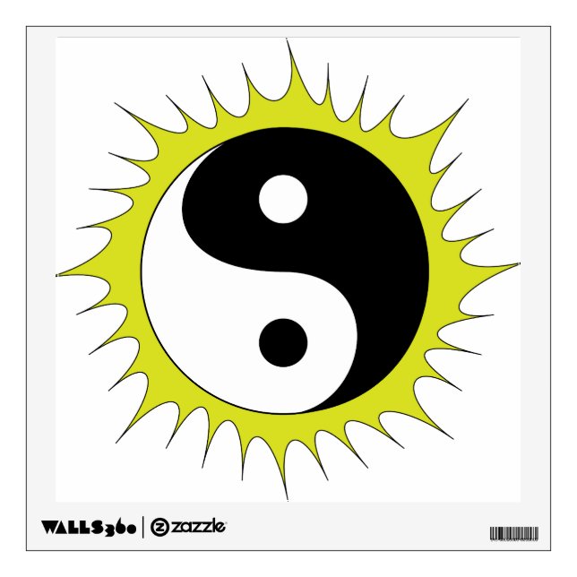 Sun Yin Yang Wall Decal (Front)