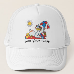 Sun Your Buns Vacation Humor Trucker Hat