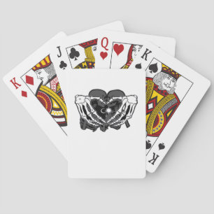 Sunand~1 - Skeleton Heart Hands Poker Cards