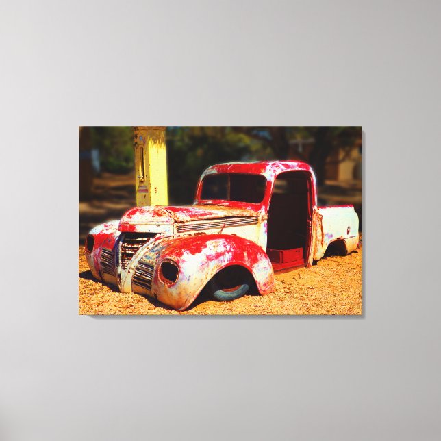 SUNBAKED PICKUP 24x36 Canvas Print (Front)