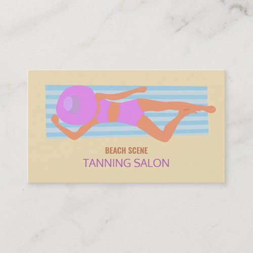 Sunbather Tanning Salon Business Card