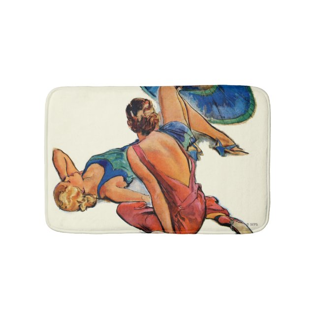 Sunbathers Bathroom Mat (Front)