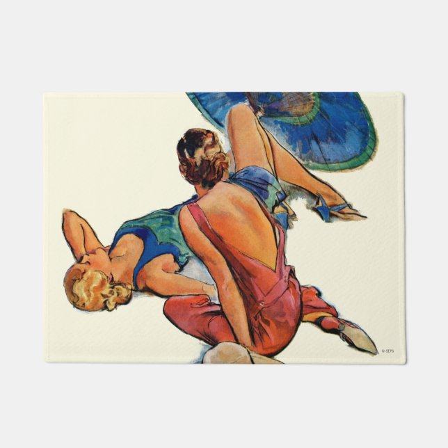 Sunbathers Doormat (Front)