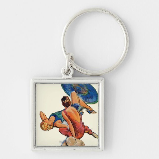 Sunbathers Keychain (Front)