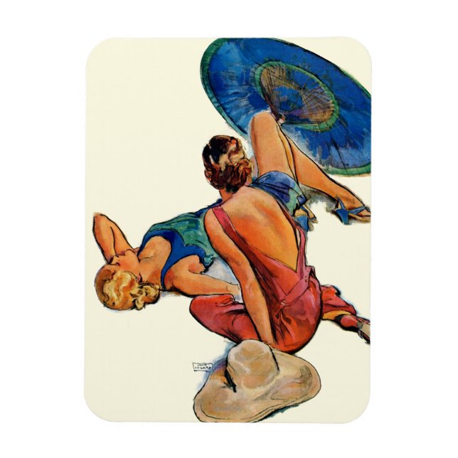 Sunbathers Magnet (Vertical)