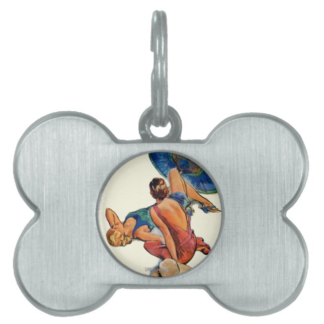 Sunbathers Pet Tag (Front)