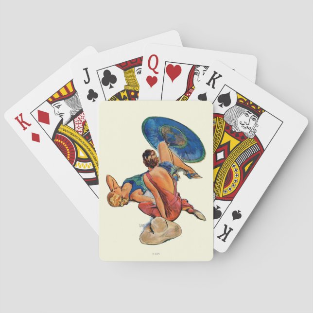 Sunbathers Poker Cards (Back)