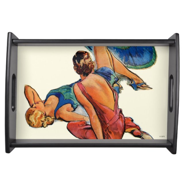 Sunbathers Serving Tray (Front)