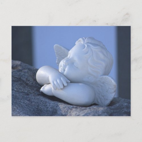 Sunbathing angel Sweet cherub figurine CC0115  Postcard