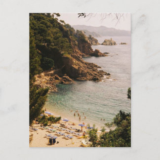 Sunbathing in Blanes Postcard