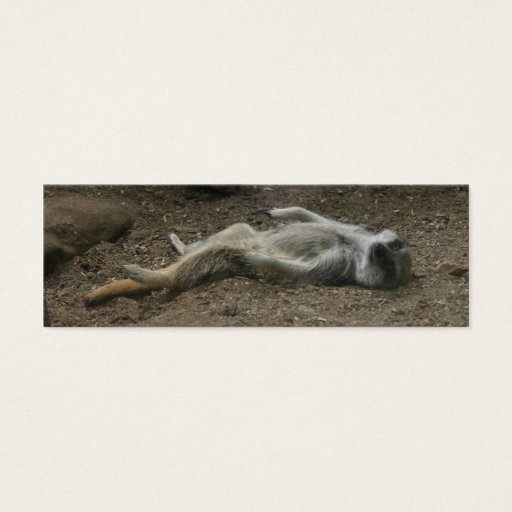 Customizable Sunbathing Meerkat Bookmark Business Card