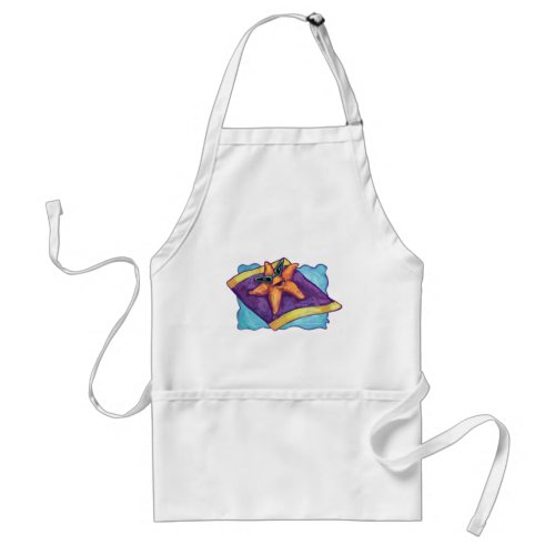 Sunbathing Starfish Adult Apron