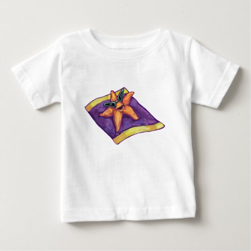 Sunbathing Starfish Baby T_Shirt