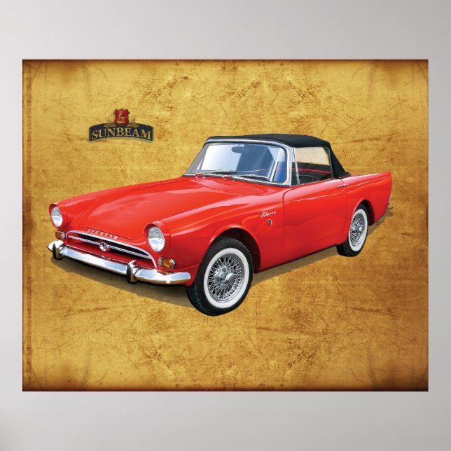 Sunbeam Alpine Car Poster (Front)