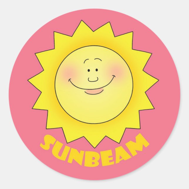 Sunbeam Classic Round Sticker (Front)