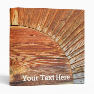 Sunbeam Design of Rustic Wood 3 Ring Binder