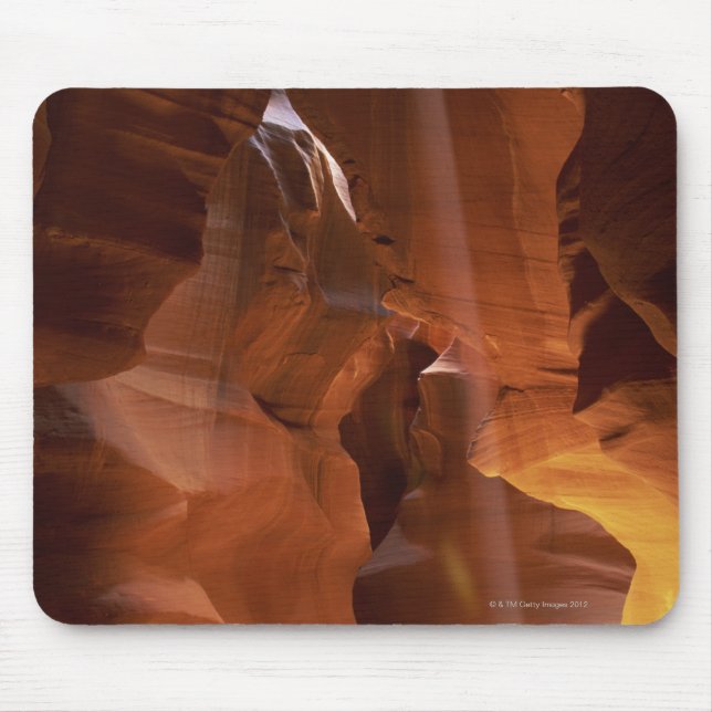 Sunbeam hitting tumbleweed on canyon floor mouse pad (Front)