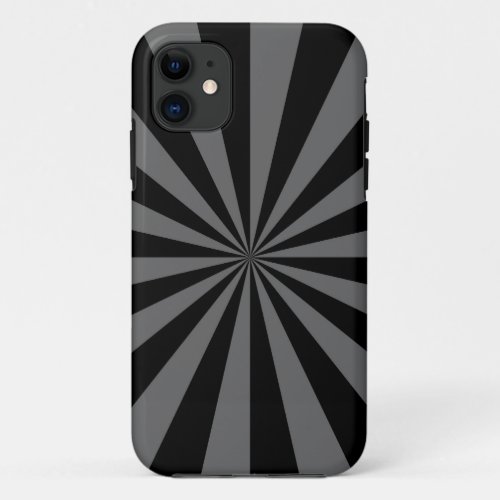 Sunbeam in Black and Grey iPhone 5 iPhone 11 Case