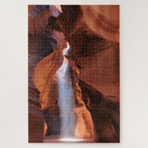 Sunbeam inside Upper Antelope Canyon in Arizona Jigsaw Puzzle