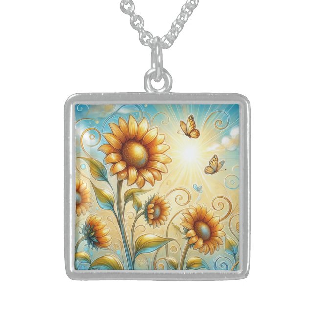 Sunbeam Serenade Sterling Silver Necklace (Front)