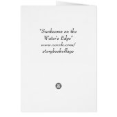 Sunbeams on the Water's Edge Cards (Back)