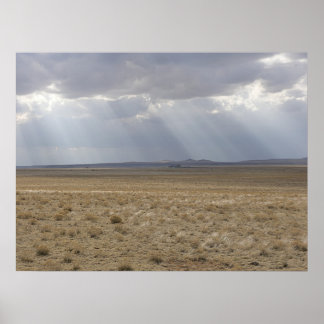 Sunbeams Over The Plain Poster