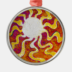 Sunbeams Sunshine Sun Metal Ornament
