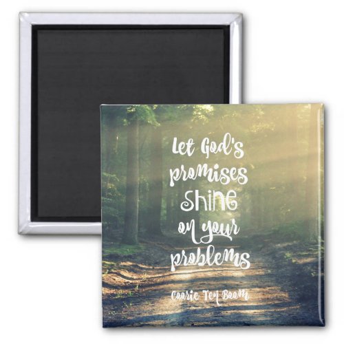 Sunbeams with Inspirational Faith Quote Magnet