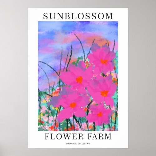 Sunblossom Flower Farm Poster