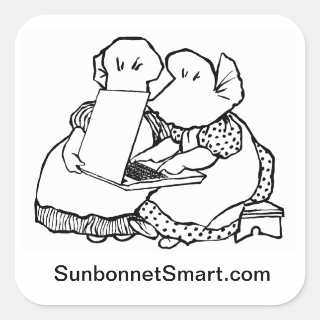 Sunbonnet Smart Large Stickers (Front)