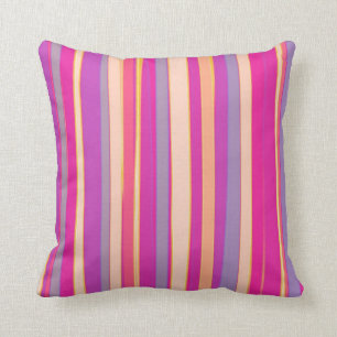Sunbrella Castanet Beach Stripes Throw Pillow