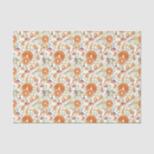 Sunburnt Wattle and Eucalyptus Blooms Tissue Paper