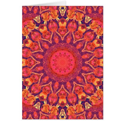 Sunburst, Abstract Star Circle Dance Cards (Front)