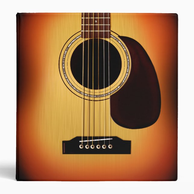 Sunburst Acoustic Guitar Binder (Front)