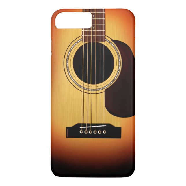 Sunburst Acoustic Guitar Case-Mate iPhone Case (Back)