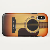 Sunburst Acoustic Guitar iPhone X Case